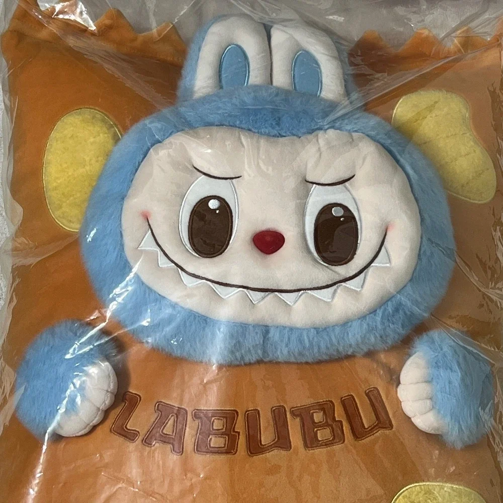 Pop Mart LABUBU The Monsters Wacky Mart Series Pillow Orange 3D Effect Plush